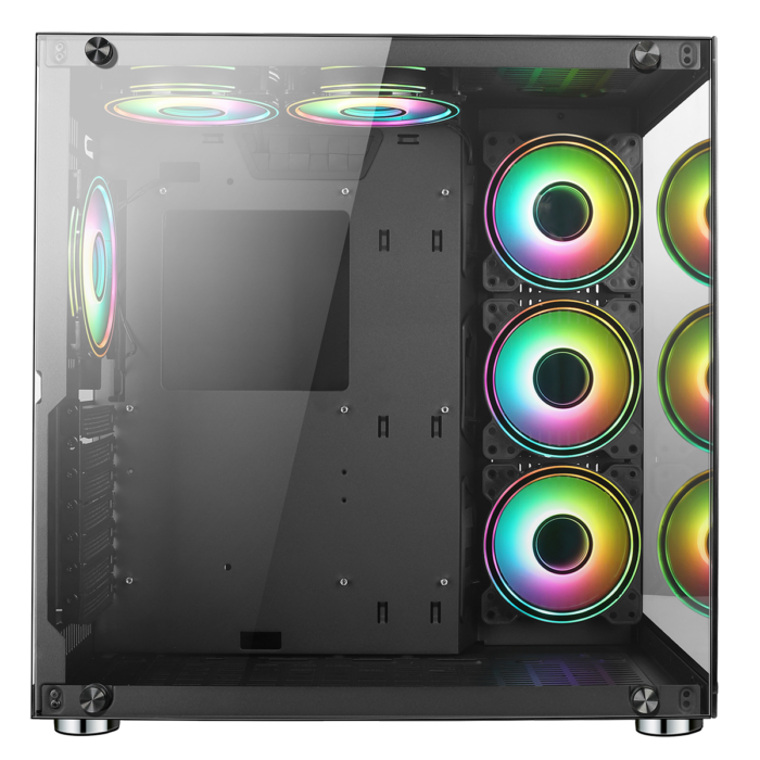 GamMax DS360 Glass Gaming Case 6 x Infinity ARGB Fans Hub - Image 6