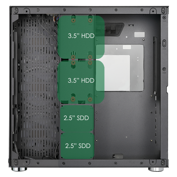 GamMax DS360 Glass Gaming Case 6 x Infinity ARGB Fans Hub - Image 10