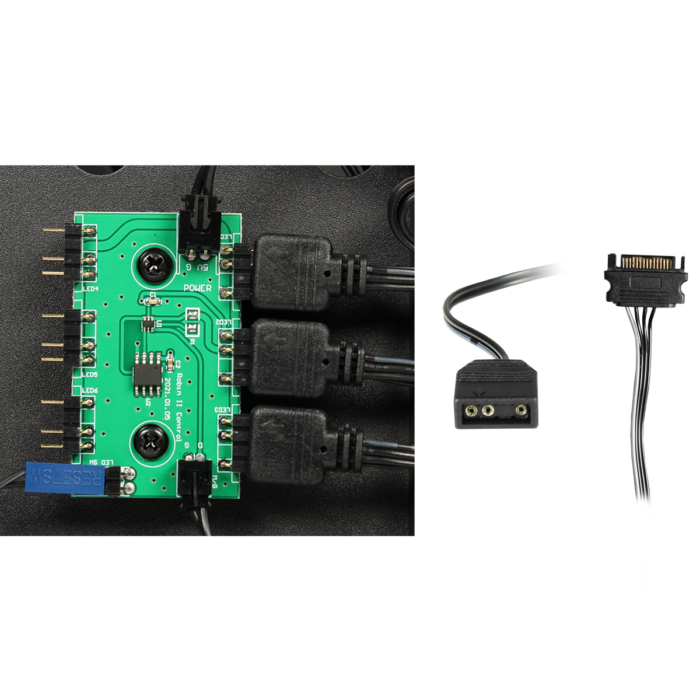 GamMax DS360 Glass Gaming Case 6 x Infinity ARGB Fans Hub - Image 11