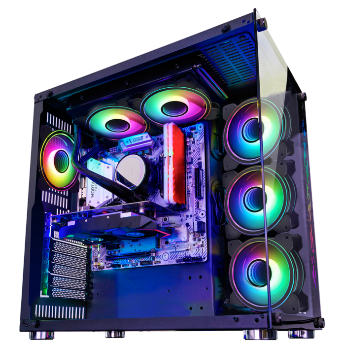 GamMax DS360 Glass Gaming Case 6 x Infinity ARGB Fans Hub - Image 2