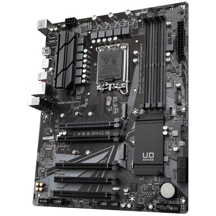 Gigabyte B660 DS3H DDR4 Motherboard, Intel Socket 1700, 12th Gen, ATX, Hybrid Digital VRM with MOS Heatsink, 2 x PCIe 4.0 M.2, Gaming LAN - Image 3