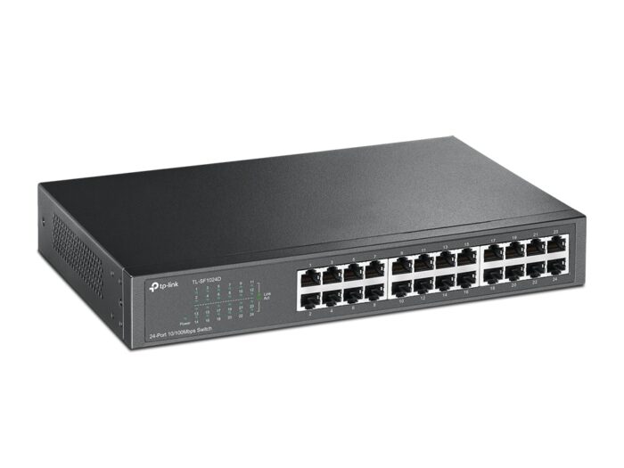 TP-LINK (TL-SF1024D) 24-Port 10/100 Unmanaged Desktop/Rackmount Switch, Steel Case - Image 3