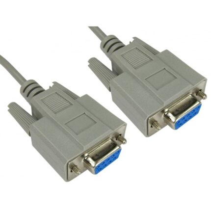 3m D9 Female to D9 Female Null Modem Cable, RS 232