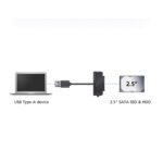 AKASA AK-AU3-07BK Data Cable, USB 3.1 Gen 1 Type-A (M) to 2.5" SATA (M), 5Gbps Data, For 2.5" SATA SSD & HDD, Plug-and-Play - Image 2