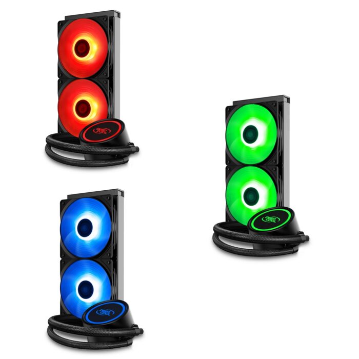 DeepCool GAMMAXX L240 V2 Universal Socket 240mm PWM 1800RPM RGB LED AiO Liquid CPU Cooler - Image 2