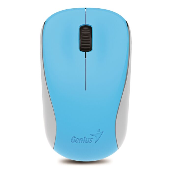 Genius NX-7000 Wireless Mouse, 2.4 GHz with USB Pico Receiver, Adjustable DPI levels up to 1200 DPI, 3 Button with Scroll Wheel, Ambidextrous Design, Blue - Image 2