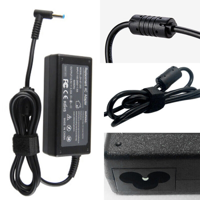 hp charger blue pin Charger AC Adapter 19.5V 3.33A 65W 4.5mm-3.0mm for HP - Image 1