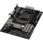 ASRock B450 Pro4 AMD Socket AM4 ATX VGA/HDMI/DisplayPort DDR4 USB C 3.1 Motherboard - Image 3