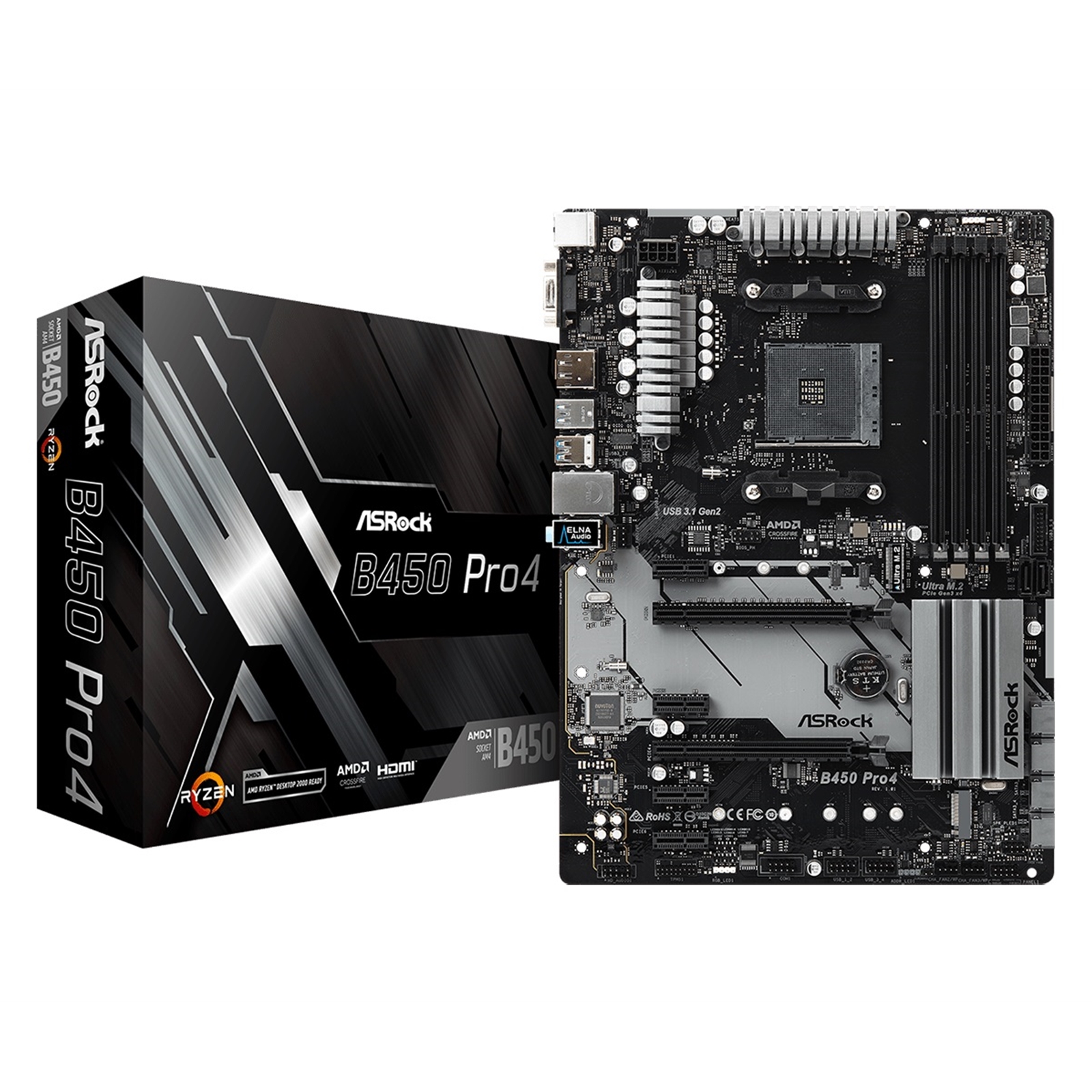 ASRock B450M Pro4 R2.0 ATX