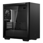 DeepCool MACUBE 110 Case, Home & Business, Black, Micro Tower, 2 x USB 3.0, Tempered Glass Side Window Panel - Image 2