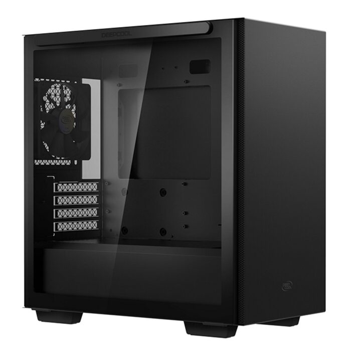 DeepCool MACUBE 110 Case, Home & Business, Black, Micro Tower, 2 x USB 3.0, Tempered Glass Side Window Panel - Image 2