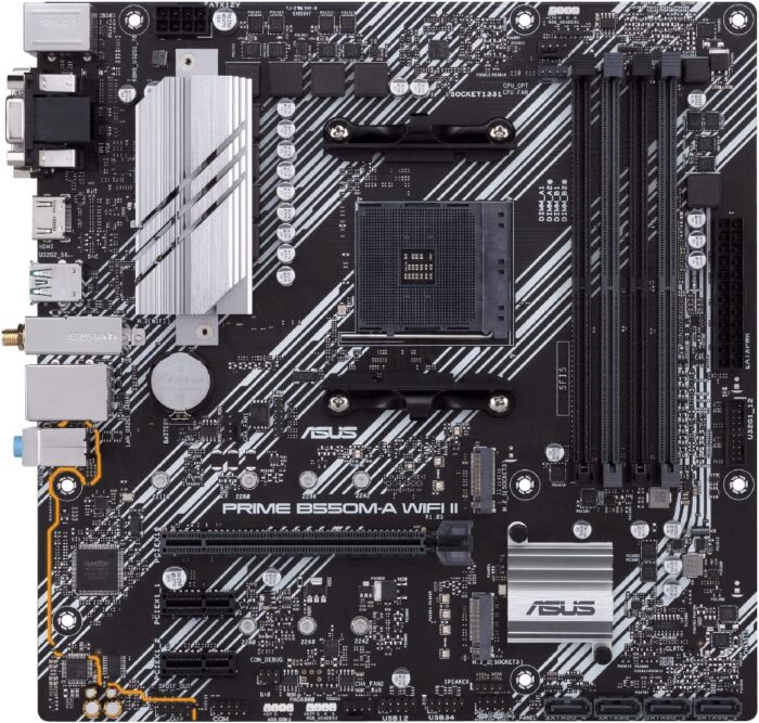 ASUS Prime B550M-A WIFI II mATX Motherboard for AMD AM4 CPUs - Image 3