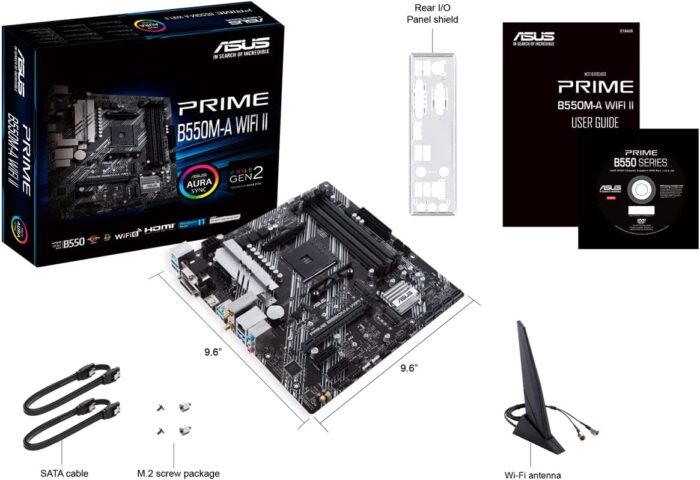 ASUS Prime B550M-A WIFI II mATX Motherboard for AMD AM4 CPUs - Image 5