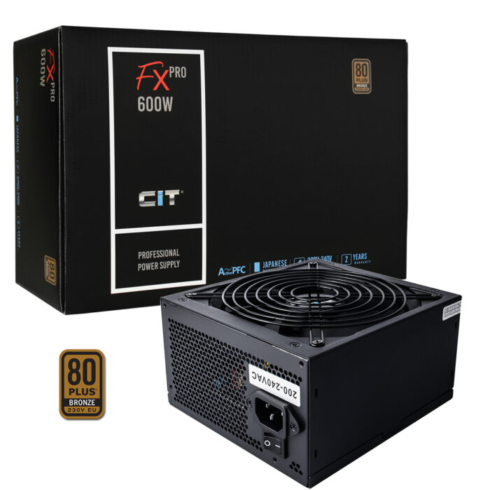 CIT FX Pro 600W Cit FX Pro 600W 14cm Fan APFC 80 Plus - Image 1