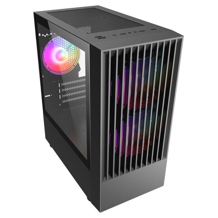 CIT Slammer Gaming Case 3 x ARGB Fans Mb Sync TG Side Panel - Image 3