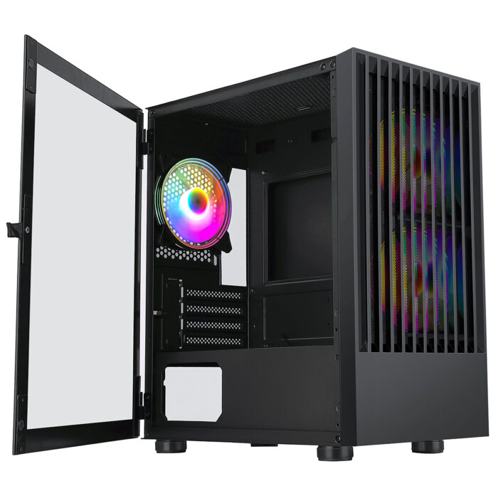 CIT Slammer Gaming Case 3 x ARGB Fans Mb Sync TG Side Panel - Image 2