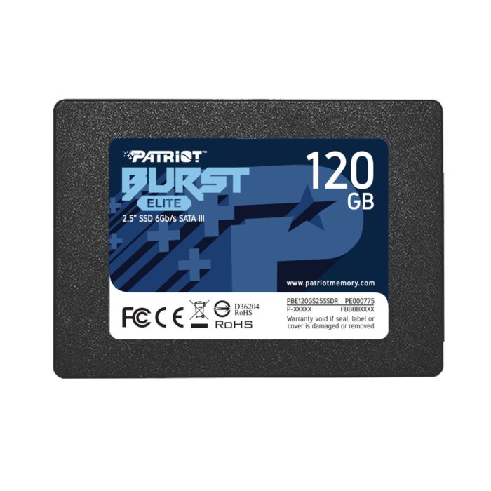 Patriot Elite 120GB 2.5 Inch SSD, Sata 3 - Image 1