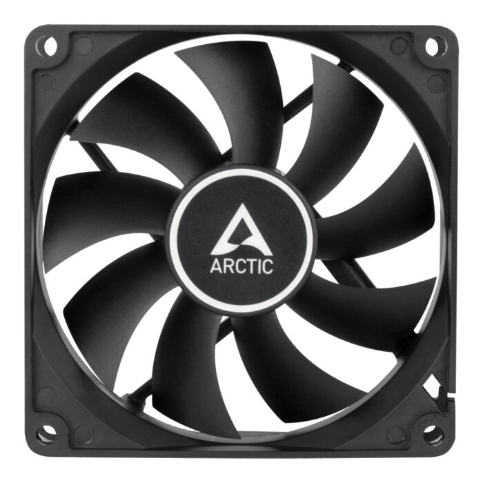 Arctic F9 9.2cm PWM PST Arctic F9 9.2cm PWM PST Case Fan, Black, 9 Blades, Fluid Dynamic - Image 1