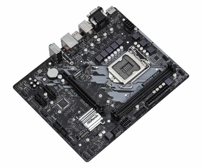 Asrock B560M-HDV/M.2, Intel B560, 1200, Micro ATX, 2 DDR4, VGA, DVI, HDMI, 1x M.2 - Image 2