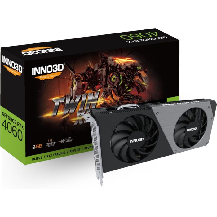 Inno3D Nvidia GeForce RTX 4060 Twin Inno3D Nvidia GeForce RTX 4060 Twin X2 8GB Graphics Card - Image 1