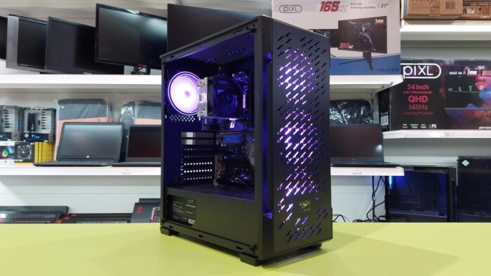 CIT CROSSFIRE PC (7) Custom Gaming Desktop CIT Crossfire/ Ryzen 5 5500 4.20GHz / 16GB RAM / 1TB NVMe / Multi Choice Graphics - Image 1