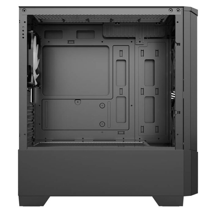 CIT-Level-1-Black-4 CIT Level 1 Black Micro-ATX Mesh PC Gaming Case with 3 x 120mm RGB Rainbow Fans Included - Image 6