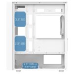 CIT Luna White Micro-ATX PC Gaming Case with 4 x 120mm Infinity ARGB Fans Included - Image 6