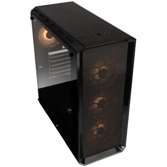 Kolink Levante V2 ARGB Midi Tower Gaming Case - Black - Image 2