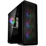 Kolink Levante V2 ARGB Midi Tower Gaming Case - Black