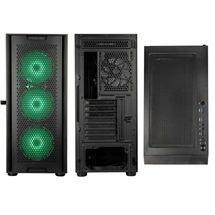 Kolink Observatory Duo ARGB Midi Tower Case - Black Window - Image 2