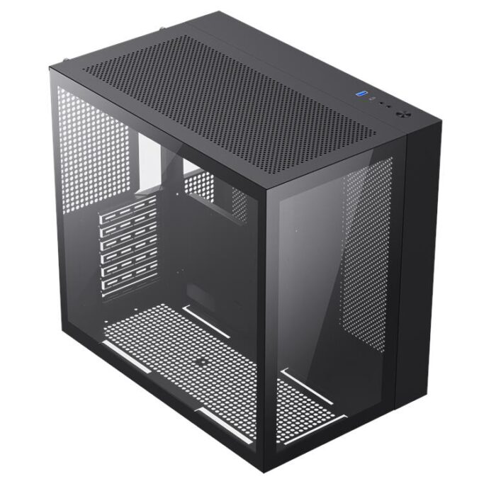 GameMax Infinity Mid-Tower ATX PC Black Gaming Case With Tempered Glass Side Panel - Image 2