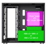 GameMax Infinity Mid-Tower ATX PC Black Gaming Case With Tempered Glass Side Panel - Image 8