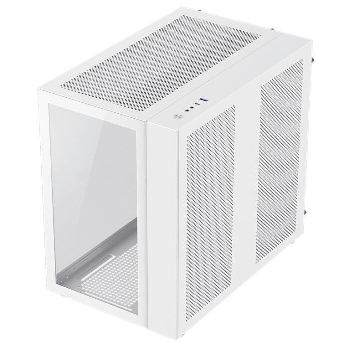 GamMax Infinity Mid-Tower ATX PC White Gaming Case With Tempered Glass Side Panel - Image 5