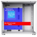 GamMax Infinity Mid-Tower ATX PC White Gaming Case With Tempered Glass Side Panel - Image 7