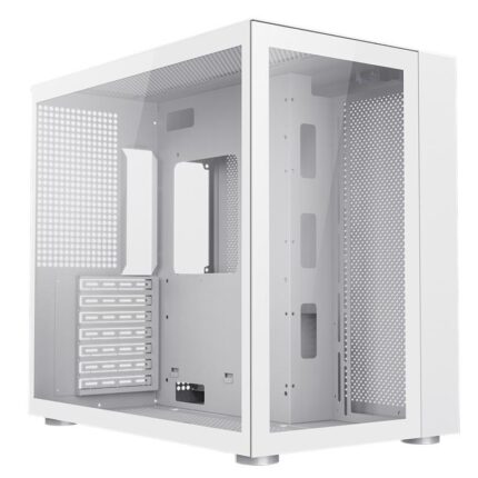 GamMax Infinity Mid-Tower ATX PC White Gaming Case With Tempered Glass ...