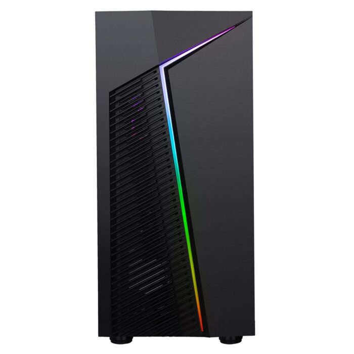 CIT Alpha Black Gaming MATX Case 1x ARGB Fans Glass Side - Image 3