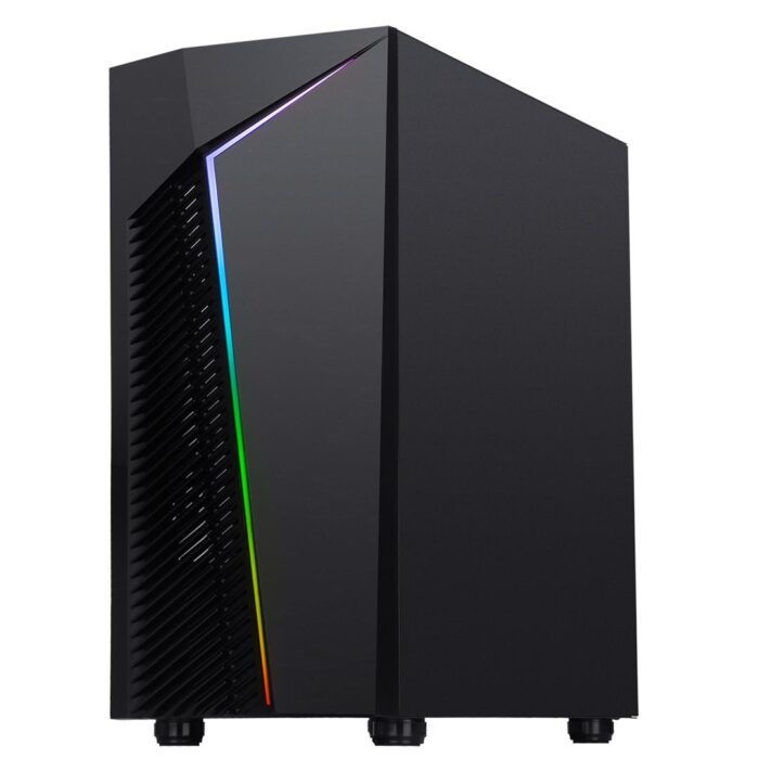 CIT Alpha Black Gaming MATX Case 1x ARGB Fans Glass Side - Image 4