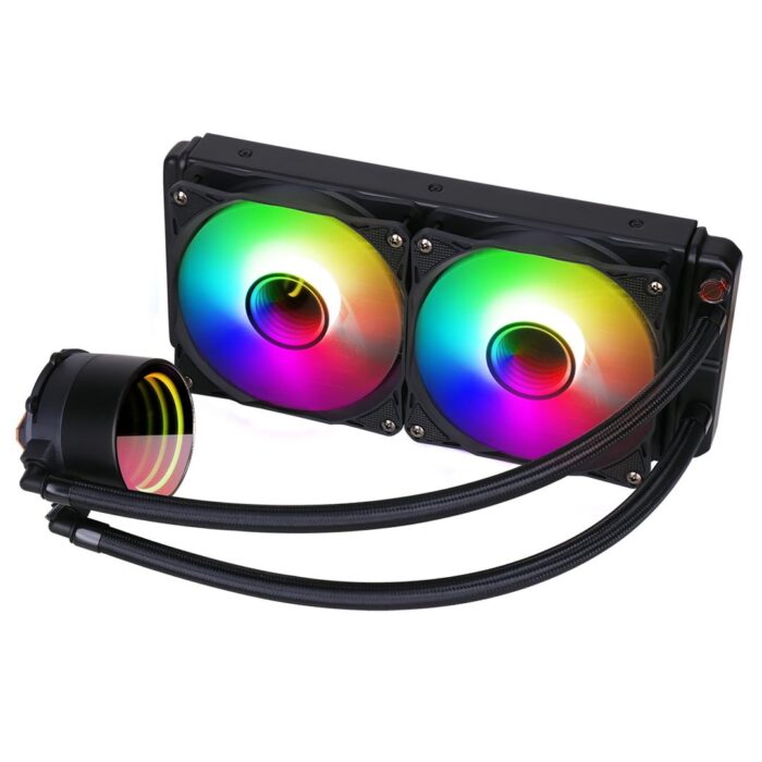 AIO 240mm Pro Glacier Watercooler  Black ARGB Infinity - Image 4