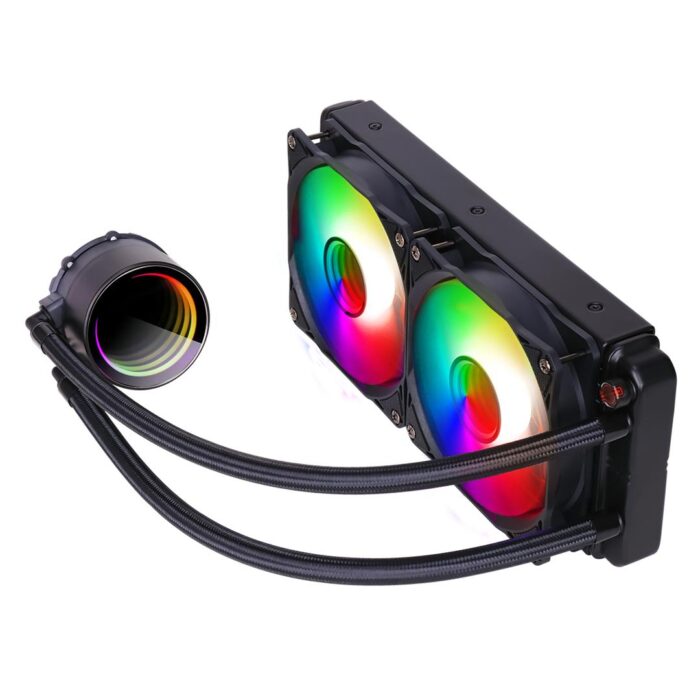 AIO 240mm Pro Glacier Watercooler  Black ARGB Infinity - Image 2