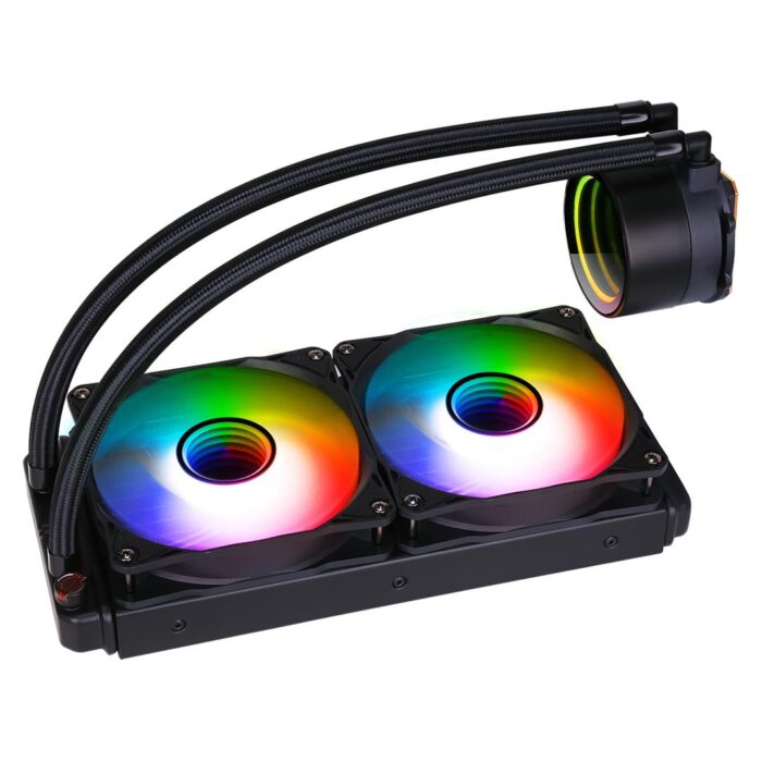 AIO 240mm Pro Glacier Watercooler  Black ARGB Infinity - Image 3