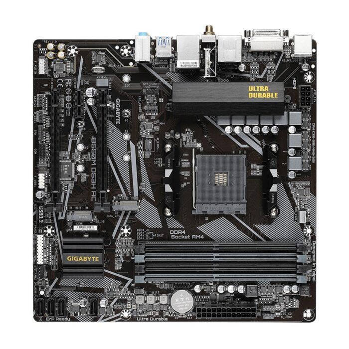 Gigabyte B550M DS3H AC R 2MicroATX Motherboard, Intel Dual Band 802.11ac WIFI - Image 2