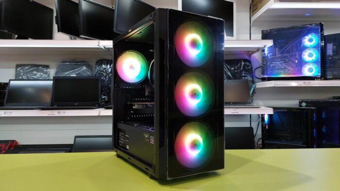 cit Flash 89 (4) Custom Gaming Desktop CIT Flash/ AMD Ryzen 3 4100 @ 4.00GHz / 8GB RAM / 480GB SSD / Radeon RX6400 4GB - Image 1