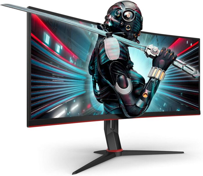 AOC Gaming CU34G2X - 34 inch WQHD Curved Monitor, 144Hz, 1ms MPRT, VA, AMD FreeSync, Height Adjust, USB Hub 3440x1440@ 144Hz - Image 2