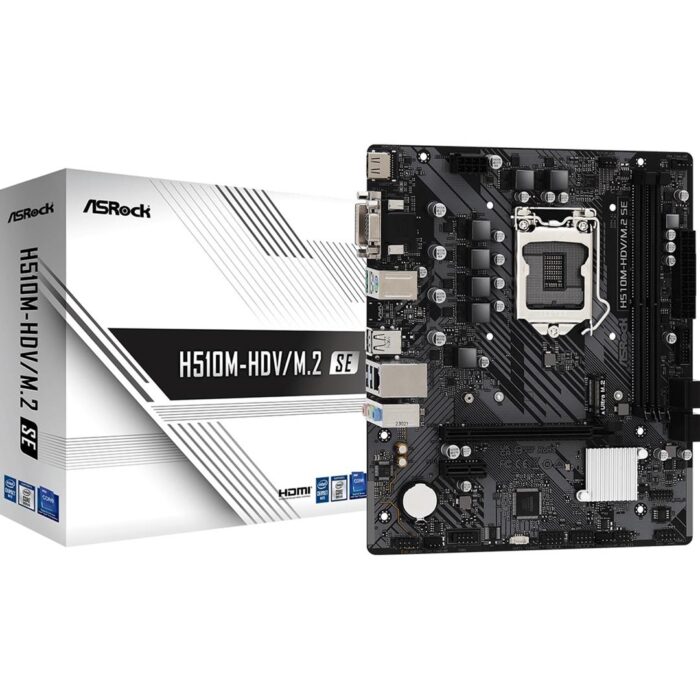 ASRock H510M-HDV/M.2 SE Motherboard, Intel Socket 1200, Supports Intel 10th/11th - Image 1