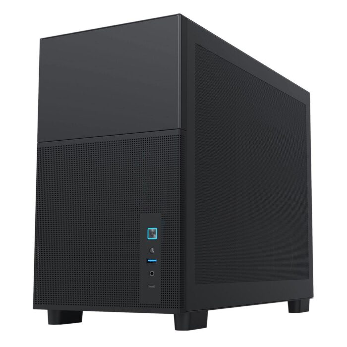 Cit Pro Jupiter Black Micro-ATX PC Gaming Case with 8 Inch LCD Screen 1 x 120mm Infinity Fan Included - Image 6
