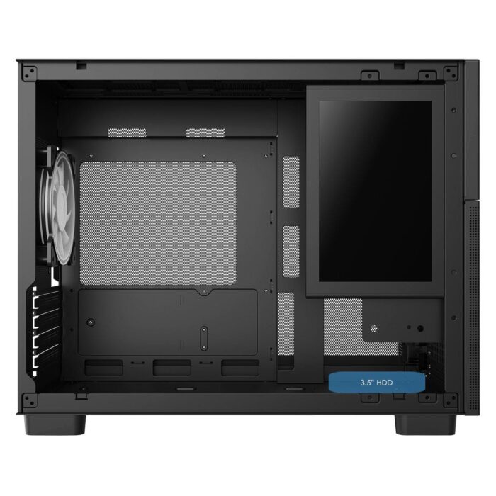 Cit Pro Jupiter Black Micro-ATX PC Gaming Case with 8 Inch LCD Screen 1 x 120mm Infinity Fan Included - Image 8