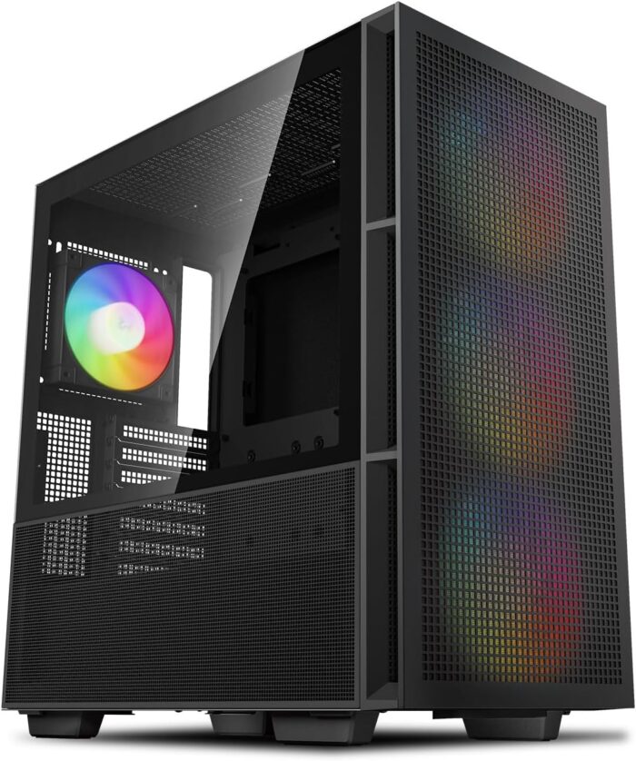 DeepCool CH560 DeepCool CH560, Black, Mid Tower Gaming Case, Tempered Glass, 4x ARGB Fans, E-ATX/ATX/MicroATX - Image 1