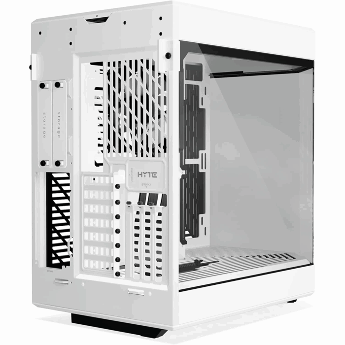 HYTE Y60 Dual Chamber Mid-Tower ATX Case - Snow White - Image 3