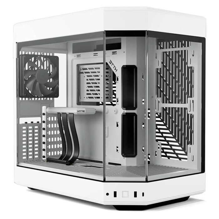 HYTE Y60 white HYTE Y60 Dual Chamber Mid-Tower ATX Case - Snow White - Image 1