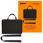 Prevo 15.6 Inch Laptop Bag, With Shoulde Black